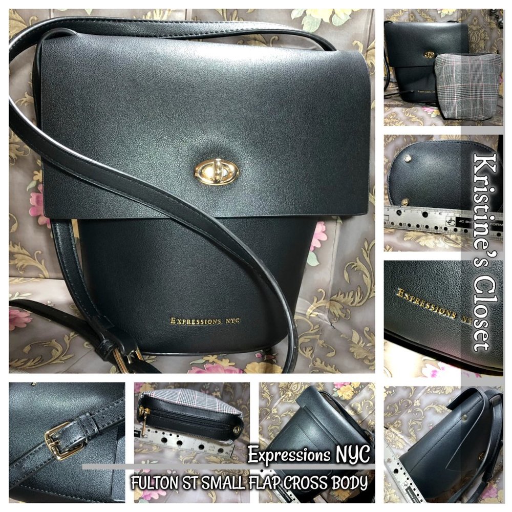 EXPRESSIONS NYC  Fulton St Small Flap Cross Body